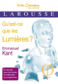 Couverture Qu'est ce que les lumières ? Editions Larousse (Petits classiques) 2013