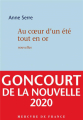 Couverture Au coeur d'un été tout en or Editions Mercure de France (Bleue) 2020