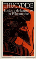 Couverture Histoire de la Guerre du Péloponnèse II Editions Flammarion (GF) 1966