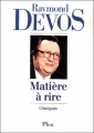 Couverture Matière à rire Editions Plon 1991