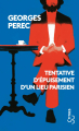 Couverture Tentative d'épuisement d'un lieu parisien Editions Christian Bourgois  (Titres) 2020