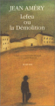 Couverture Lefeu ou la Démolition Editions Actes Sud (Lettres allemandes) 1996