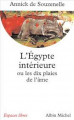 Couverture L'Egypte intérieure ou les dix plaies de l'âme Editions Albin Michel (Spiritualité) 1991