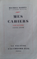 Couverture Mes cahiers, tome 2 : 1898-1902 Editions Plon 1930