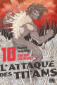 Couverture L'Attaque des Titans, triple, tome 10 Editions Pika (Seinen) 2020