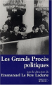 Couverture Les grands procès politiques  Editions du Rocher (Sciences Humaines) 2002