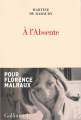 Couverture À l'absente Editions Gallimard  (Blanche) 2019