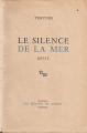 Couverture Le silence de la mer Editions de Minuit 1946