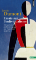 Couverture Essais Sur l'individualisme Editions Points (Essais) 1991