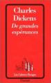 Couverture De grandes espérances / Les Grandes Espérances Editions Grasset (Les Cahiers Rouges) 1991