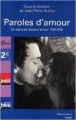 Couverture Paroles d'amour : Un siècle de lettres d'amour 1905-2005 Editions Librio (Document) 2006