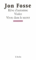 Couverture Rêve d'automne - Violet - Vivre dans le secret Editions L'Arche 2005