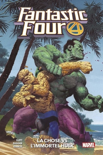 Couverture Fantastic Four (Slott), tome 4 : La Chose Vs L'immortel Hulk