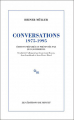 Couverture Conversations 1975-1995 Editions de Minuit 2019