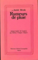 Couverture Rumeurs de pluie Editions Stock (La Cosmopolite) 1979