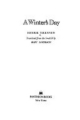 Couverture A winter's day Editions Pantheon Books 1980