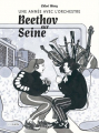 Couverture Une année avec l'orchestre : Beethov sur Seine Editions Steinkis (Roman graphique) 2020