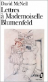 Couverture Lettres à Mademoiselle Blumenfeld Editions Folio  1991