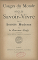 Couverture Usages du monde Editions Victor Havard 1891