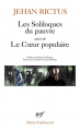 Couverture Les Soliloques du pauvre suivi de Le Cœur populaire Editions Gallimard  (Poésie) 2020