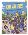 Couverture L'aventure des hommes racontées en BD : Chevaliers de la guerre de cent ans Editions Milan 2019