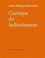 Couverture Cantique du balbutiement Editions Bruno Doucey 2020