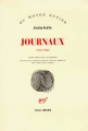 Couverture Journaux de 1950 à 1962 Editions Gallimard  (Du monde entier) 1999