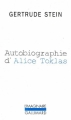 Couverture L'autobiographie d'Alice Toklas Editions Gallimard  (L'imaginaire) 1980