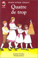 Couverture Quatre de trop Editions Flammarion (Castor poche - Junior) 1999