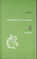 Couverture Célébrations de la nature Editions José Corti 2018