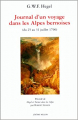 Couverture Journal d'un voyage dans les Alpes bernoises: (du 25 au 31 juillet 1796) Editions Jérôme Millon 1988