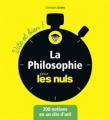 Couverture La Philosophie pour les nuls - 200 notions en un clin d'œil Editions First (Pour les nuls) 2017