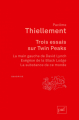 Couverture Trois essais sur Twin Peaks Editions Presses universitaires de France (PUF) (Quadrige) 2018