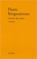 Couverture Carnet de notes : 1980-1990 Editions Verdier 2006
