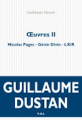 Couverture Oeuvres II Editions P.O.L 2021