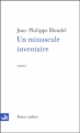 Couverture Un minuscule inventaire Editions Robert Laffont 2005