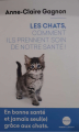 Couverture Les chats, comment ils prennent soin de notre santé  Editions Robert Laffont (Réponses) 2020