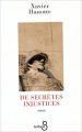 Couverture De secrètes injustices Editions Belfond 1998