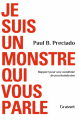 Couverture Je suis un monstre qui vous parle Editions Gallimard / Grasset 2020