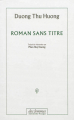 Couverture Roman sans titre Editions Des Femmes 1992