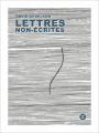 Couverture Lettres non-écrites Editions Le Tripode 2021