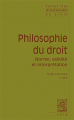 Couverture Philosophie du droit. Norme, validité et interprétation Editions Vrin 2015