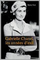 Couverture Gabrielle Chanel, les années d'exil Editions Slatkine 2021
