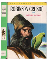 Couverture Robinson Crusoé Editions Hachette (Bibliothèque Verte) 1973