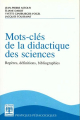 Couverture Mots-clés de la didactique des sciences Editions De Boeck 1997