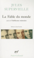 Couverture La Fable du monde Editions Gallimard  (Poésie) 1993