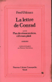 Couverture La lettre de Conrad Editions Stock (Bibliothèque cosmopolite) 1995