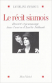 Couverture Le Récit Siamois Editions Albin Michel 2009