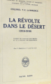 Couverture La révolte dans le désert (1916-1918) Editions Payot 1928