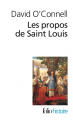 Couverture Les propos de Saint Louis Editions Folio  (Histoire) 2013